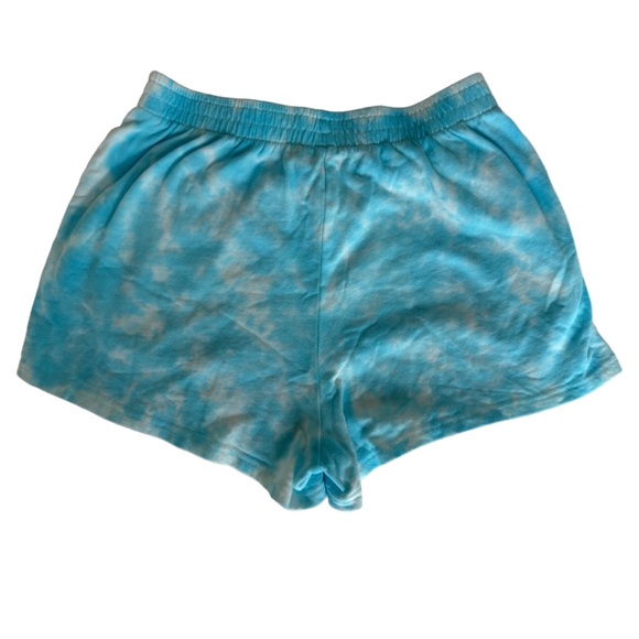 Blue Tie-Dye Ribbed Crop Tank & Shorts Set – Size Small – Glacial Blue - Picture 4 of 8